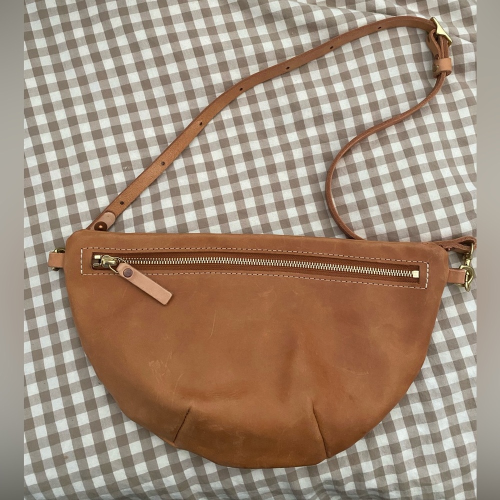 CUSTOM Meanwhile Back on the Farm Virginia Leather Fanny Bag